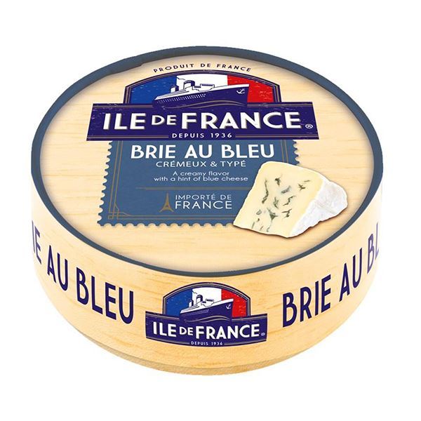 Lisley. CHEESE ILE DE FRANCE BRIE AU BLEU 125 G (FRANCE)