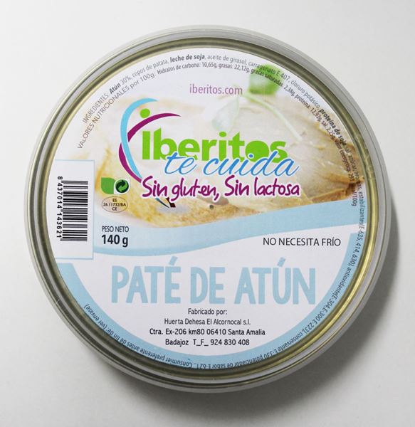 Imagen de PATÉ DE ATÚN SIN LACTOSA - SIN GLUTEN 140 GR (ESPAÑA)