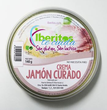 Imagen de CREMA DE JAMÓN CURADO SIN LACTOSA - SIN GLUTEN 140 GR (ESPAÑA)