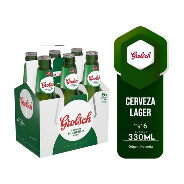 Imagen de GROLSCH SIX PACK 330 ML (HOLANDA)