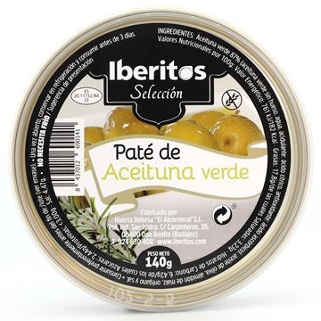 Picture of GREEN OLIVE PATE - GLUTEN FREE 140 GR (SPAIN)