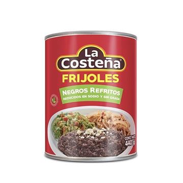 Picture of REDUCED REFRITED BLACK BEANS IN SODIUM AND FAT FREE 440 GR (MEXICO)