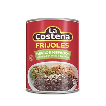 Imagen de FRIJOLES NEGROS REFRITOS REDUCIDOS EN SODIO Y SIN GRASA 440 GR (MÉXICO)