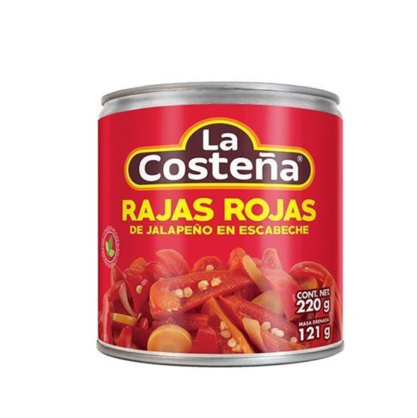 Imagen de RAJAS ROJAS DE JALAPEÑO 220 GR (MÉXICO)