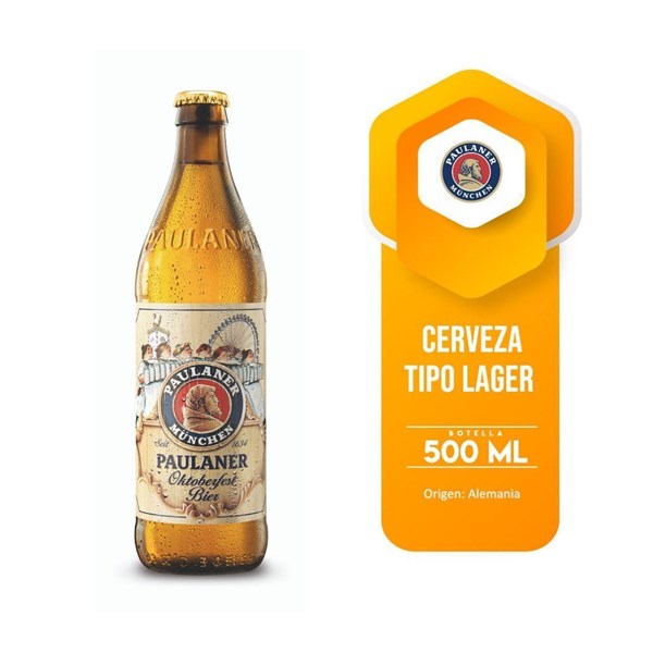 Imagen de PAULANER OKTOBERFEST 500ML (ALEMANIA)