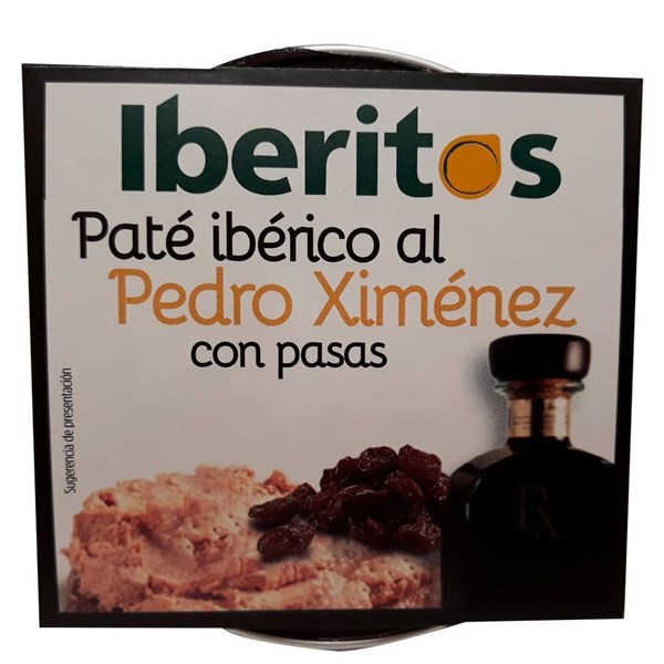 Imagen de PATÉ PEDRO XIMÉNEZ CON PASAS – SIN GLUTEN 70 GR (ESPAÑA)