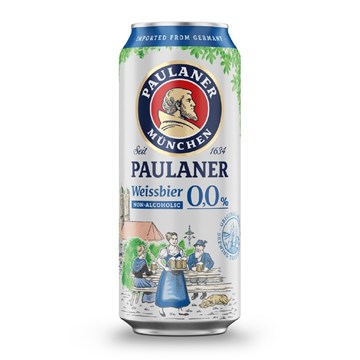 Picture of PAULANER LATA WEISSBIER SIN ALCOHOL 0,0% (ALEMANIA)