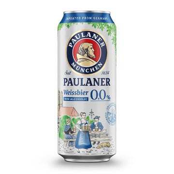 Imagen de PAULANER LATA WEISSBIER SIN ALCOHOL 0,0% (ALEMANIA)