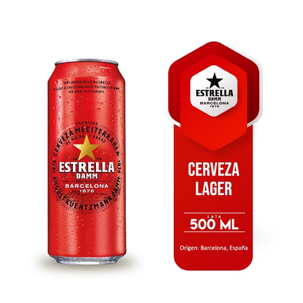 Imagen de ESTRELLA DAMM BARCELONA LATA 500 ML (ESPAÑA)