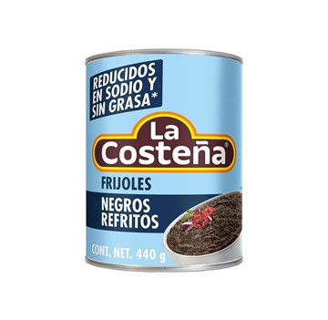 Imagen de FRIJOLES NEGROS REFRITOS REDUCIDOS EN SODIO Y SIN GRASA 440 GR (MÉXICO)